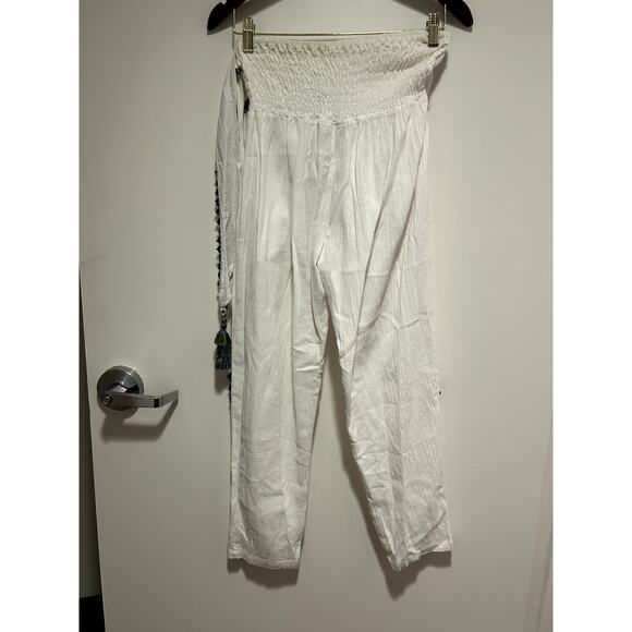 Sensi Studio White Skinny Overlapping Pants - Picture 5 of 9